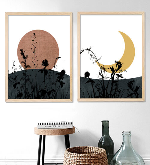 Dolunay ve Yarimay Cerceve Ham