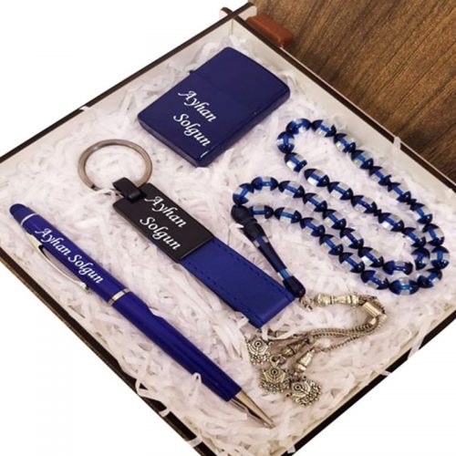 Erkeğe Hediye Mavi Set Kutusu