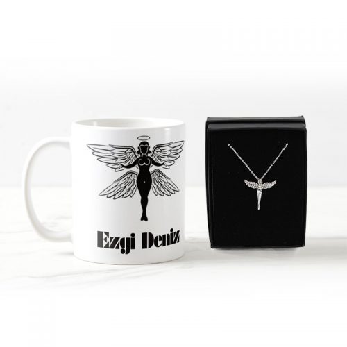 Kişiye Özel Melek Kolye Kupa