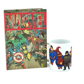 Süper Kahramanlar Defter Kupa Set