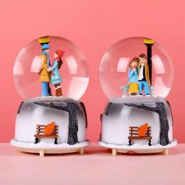 Romantik Sevgililer Kar Küresi