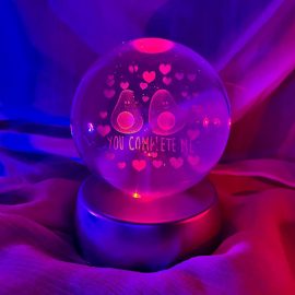 Avokado Işıklı Cam Küre