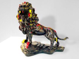 Sarı Kırmızı Aslan Biblo