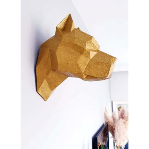 Kubik Pitbull Duvar Büstü