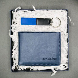 Kişiye Özel Mavi Cüzdan Anahtarlık