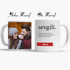 Fotoğraflı Sevgili Kupa Bardak