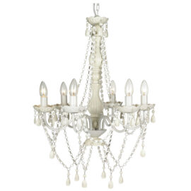 Büyük Beyaz Taşlı Avize