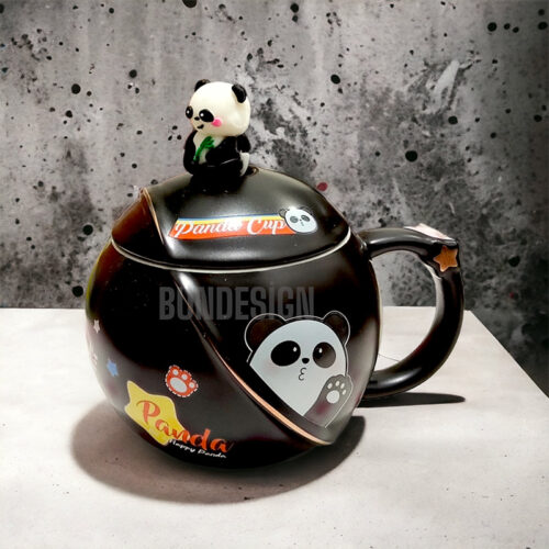 Kapaklı Panda Kupa