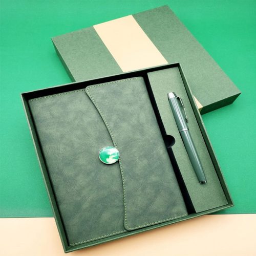 yesil-ozel-Kutulu-Ajanda-Kalem-Seti