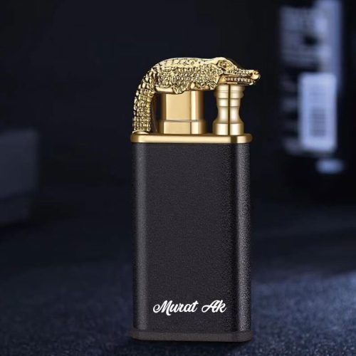 Timsah Figürlü Kişiye Özel Çakmak