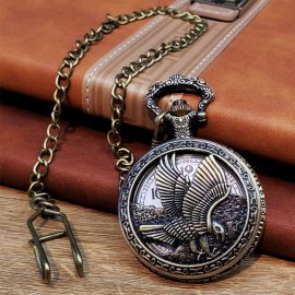 Kartal Tasarımlı Köstekli Saat