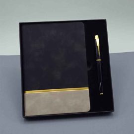 Kişiye Özel Gold Detaylı Defter ve Kalem Seti