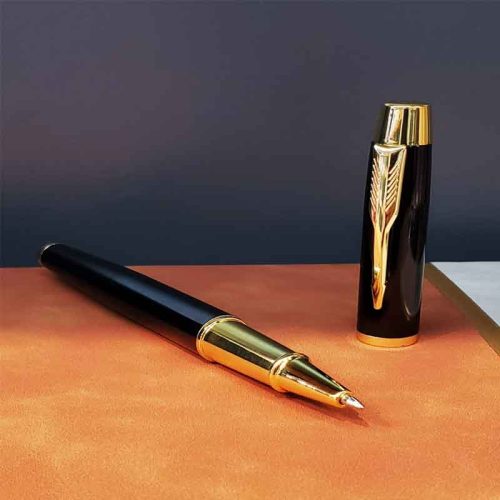 Kisiye-ozel-Gold-Detayli-Defter-ve-Kalem-Seti-siyah-kalem