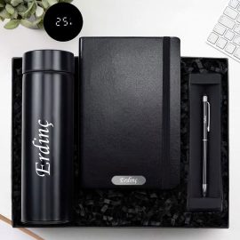 Kişiye Özel Dereceli Termos ve Defter Seti