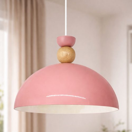 Luna Pembe Tekli Sarkıt Avize – Yumuşak ve Şık Aydınlatma