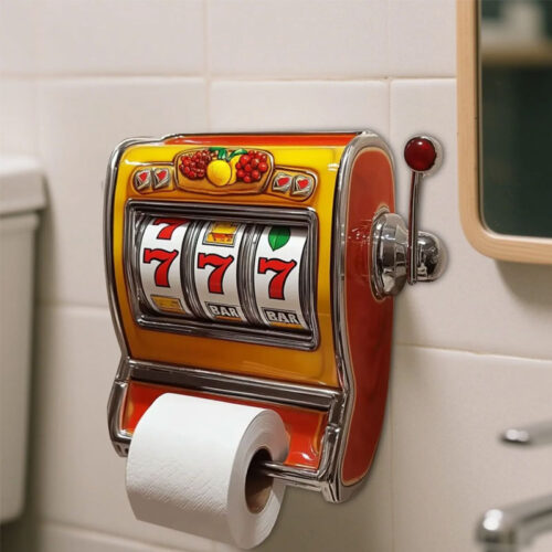 Slot Makinesi Tasarımlı Tuvalet Kağıtlığı