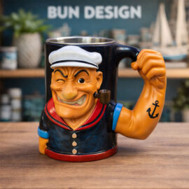 Denizci Reis Figürlü Kupa Bardak