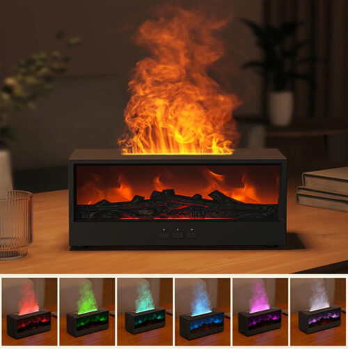 Şömine Görünümlü Alev Efektli Hava Nemlendirici