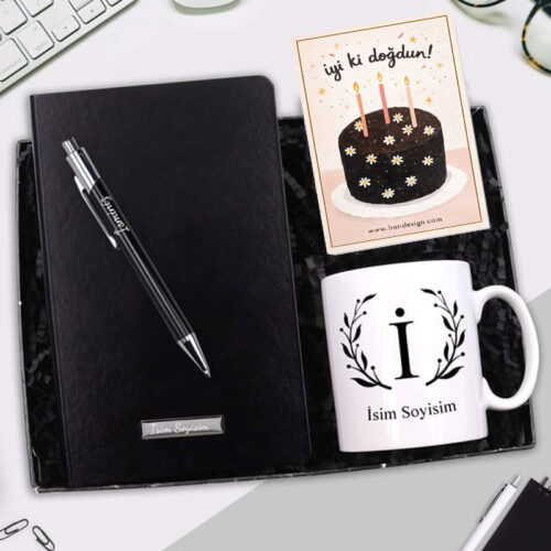 kisiye-ozel-kalem-defter-kupa-seti-siyah