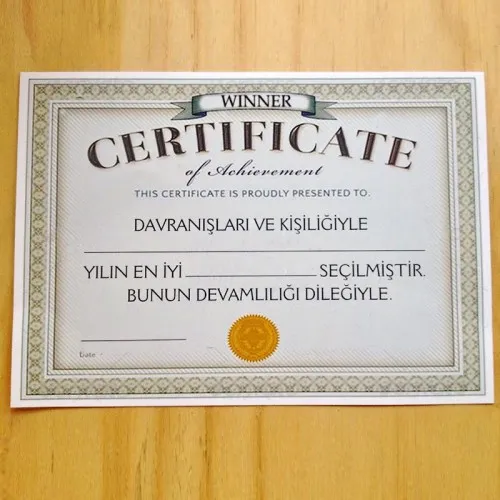 Wınner Sertifika