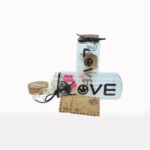 2li Love Şişe Not Aşk Şişesi
