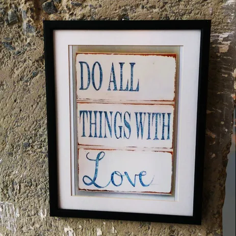 27×35 Art Print DO ALL THINGS WITH Love