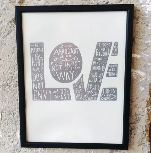 25X35 Art Print Love