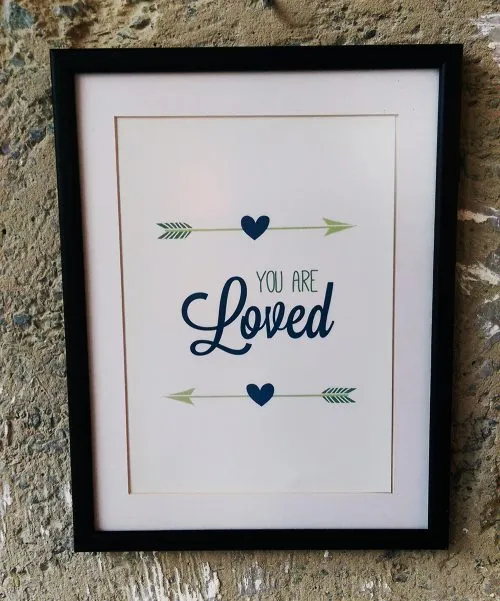 27×35 Art Print YOU ARE loved