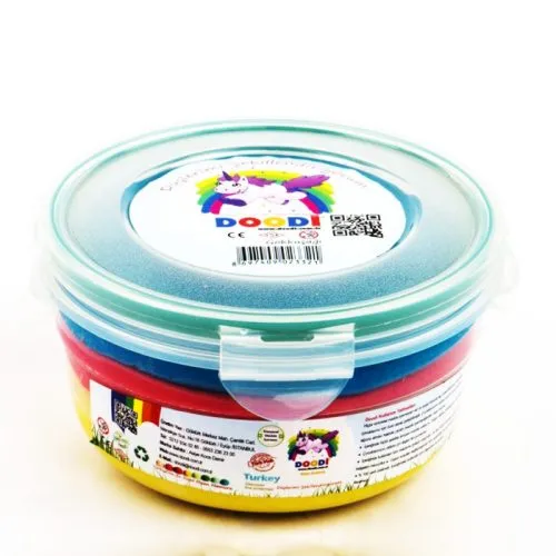 4 Renk Organik Oyun Hamuru 450 Gr