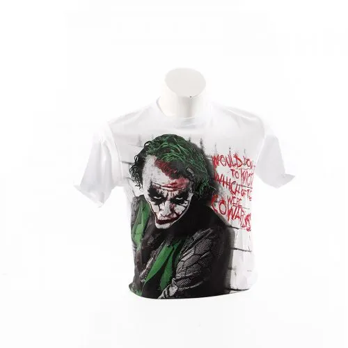 Joker Beyaz Yazılı Tişört