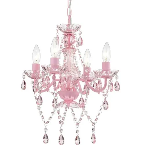 34 cm Pembe Avize