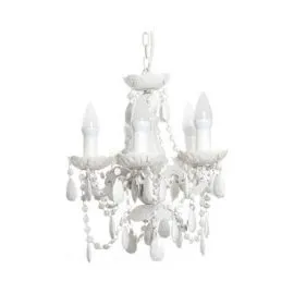 A White Stone Chandelier