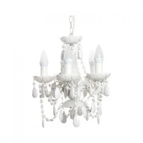 A White Stone Chandelier