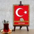 Kişiye Özel Türk Bayrağı Afiş Saat