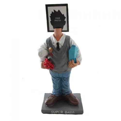 Süper Baba Fotoğraflı Biblo