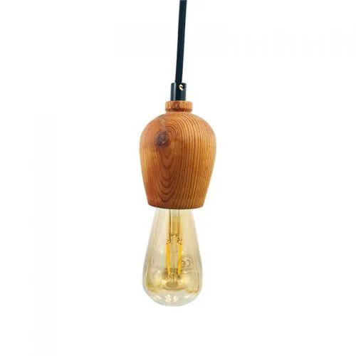 Oval Ahşap Lamba