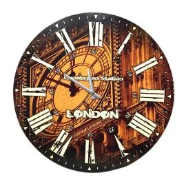 London Wooden Wall Clock