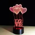 Love Uçan Balonlar Gece Lambası