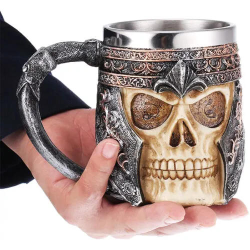 Skull Cup with Helmet