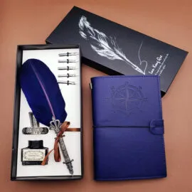 Divit Kalem ve Deri Defter Seti