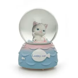 Şanslı Kedi Kar Küresi Büyük Boy