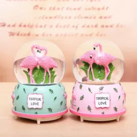 Flamingo Kar Küresi Orta Boy
