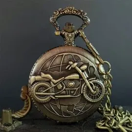 Motorcycle Design Pocket Watch