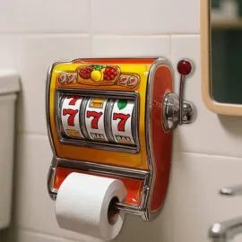 Slot Makinesi Tasarımlı Tuvalet Kağıtlığı