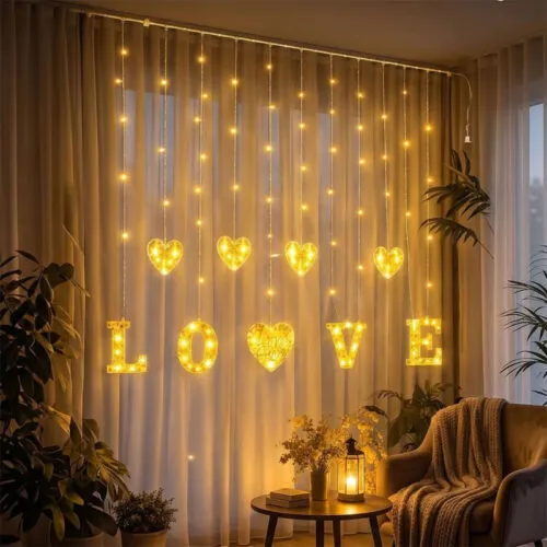 Love Perde Led Işık